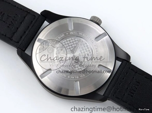 MIROTIME 0118 Pilot Black Ace BLSF 1:1 Best Edition White Lume Dial on Black Nylon Strap MIYOTA OnTrend 7021